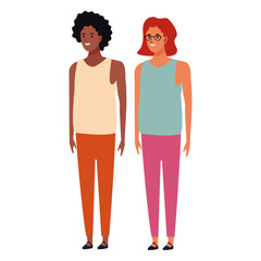 women avatar cartoon character