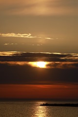 Naklejka premium sunrises and sunsets