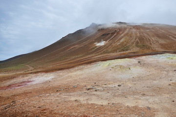 Hverir geothermal area at Lake Myvatn, Iceland