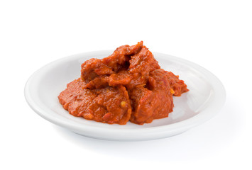 Ajvar or Pindjur Orange Vegetable Spread made from Bell Peppers