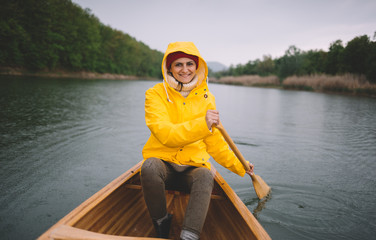 Rain on a wilderness canoe trip