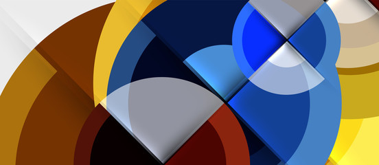 Obraz premium Geometric design abstract background - circles