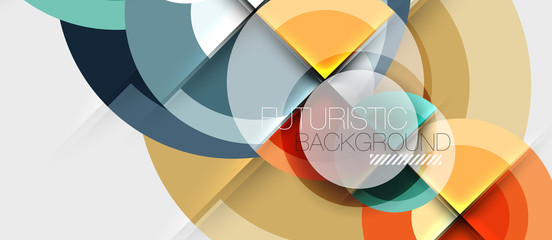 Fototapeta premium Circular geometrical design template