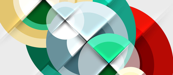 Obraz premium Circular geometrical design template