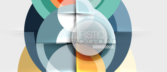 Obraz premium Circular geometrical design template