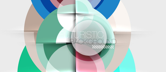 Obraz premium Geometric design abstract background - circles