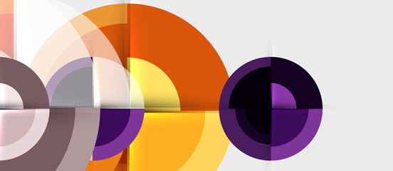 Obraz premium Circular geometrical design template