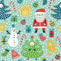 Christmas seamless pattern