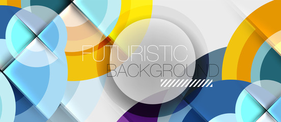 Fototapeta premium Circular geometrical design template