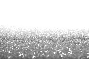 Texture background abstract black and white or silver Glitter and elegant for Christmas festival