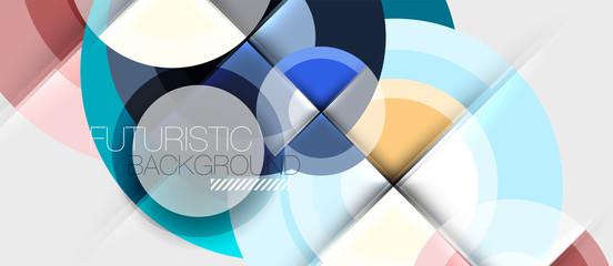 Fototapeta premium Circular geometrical design template