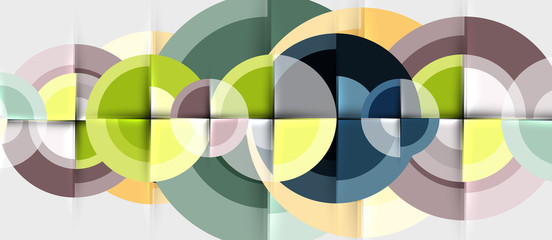 Geometric design abstract background - circles