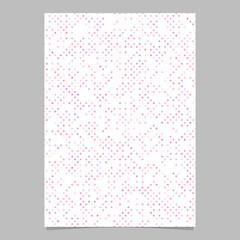 Pink geometrical pentagram star shape pattern background brochure template design