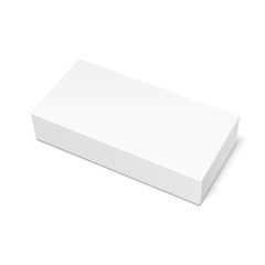 Mockup Product Cardboard Plastic Package Box. Illustration Isolated On White Background. Mock Up Template Ready For Your Design. Vector EPS10
