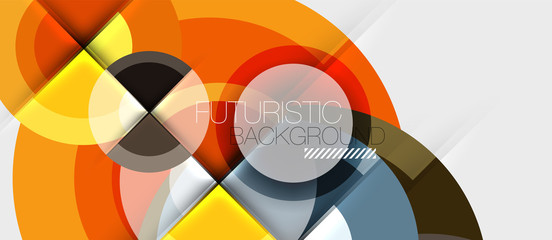 Fototapeta premium Circular geometrical design template