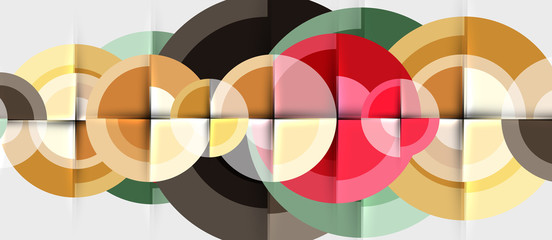 Geometric design abstract background - circles