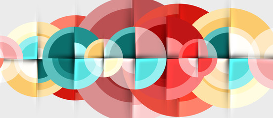 Circular geometrical design template