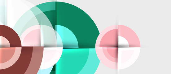 Geometric design abstract background - circles
