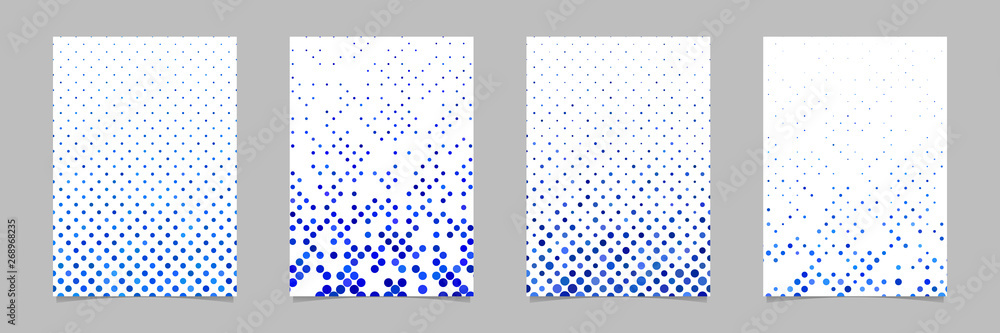 Aufkleber abstract geometrical circle pattern page background template set - vector graphics
