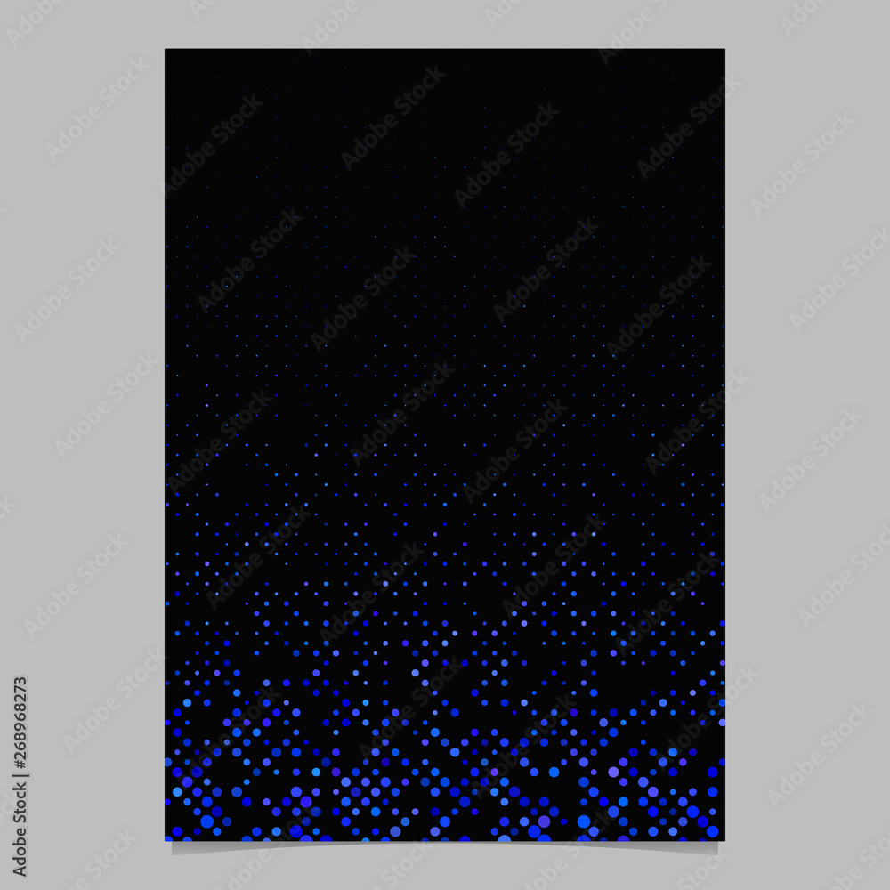 Poster abstract dot pattern poster design - vector stationery background from dots