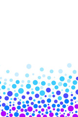 Polka dot image of water or aquatic life. 水または水生物をイメージした水玉模様