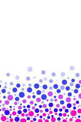 Polka dot image of water or aquatic life. 水または水生物をイメージした水玉模様