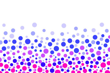 Polka dot image of water or aquatic life. 水または水生物をイメージした水玉模様