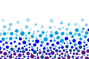 Polka dot image of water or aquatic life. 水または水生物をイメージした水玉模様