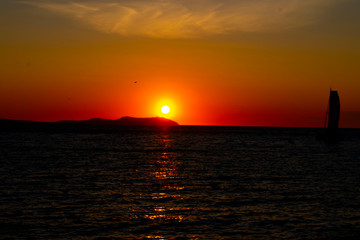 Fototapeta na wymiar Sunset Ibiza, Spain