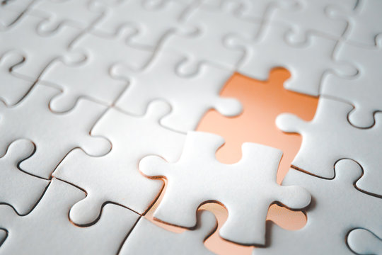blank space of last piece jigsaw, missing piece concept