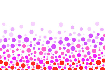 Dot pattern based on red and pink.  赤やピンクを基調としたドット柄