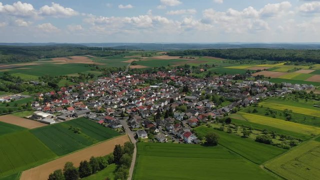 Stammheim in Hessen aus der Luft