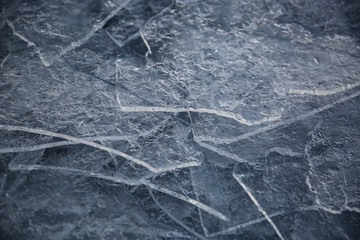 Ice formations on a lake, Ekerö Sweden.