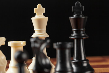 chess on board business concept