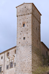 Fototapeta na wymiar Tower of the Alcazar de los Chaves located in the town of Trujillo, province of Caceres, Extremadura (Spain)