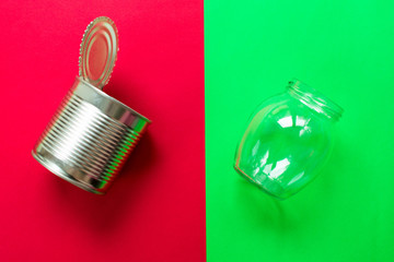 Sort domestic waste for recycling. Replacing non-ecological packaging for environmentally friendly,...