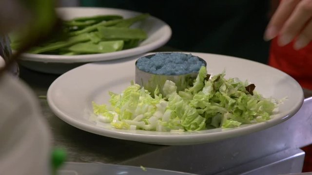 Nasi Kerabu or Blue Rice - Traditional Malaysian Dish