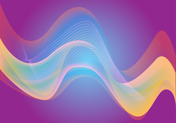 Abstract colourful wave design modern futuristic background vector illustration.