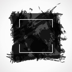 Abstract illustration background. Black grunge design elements