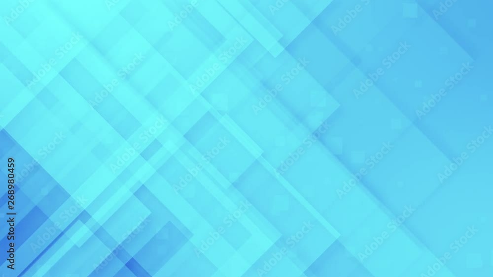 Poster Abstract geometric light blue and silver grey motion background loop