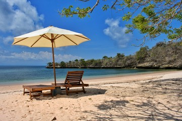 Pink Beach at Lombok, Indonesia