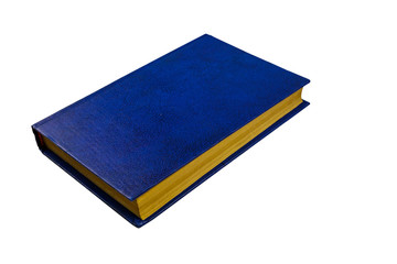 Blue book isolated on a white background
