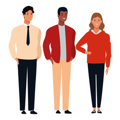 group of people avatar cartoon character