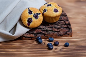 Muffins mit Blaubeeren
