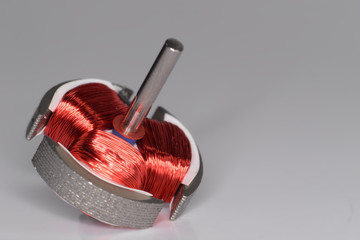 Interior of electric motor