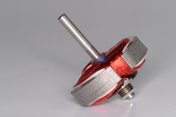 Interior of electric motor