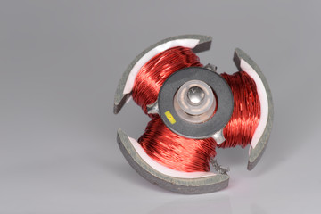 Interior of electric motor