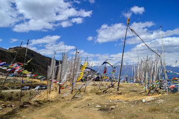 Chele la pass in Bhutan