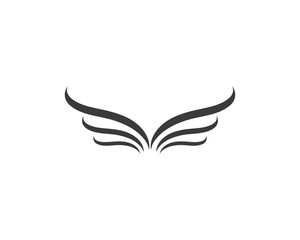 wing logo template vector icon illustration