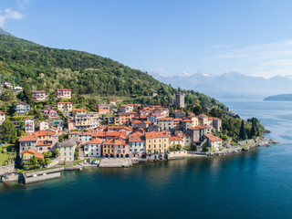 Fototapeta na wymiar Village of Rezzonico, lake of Como in Italy